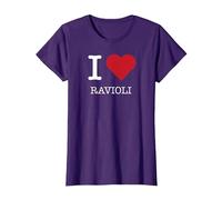 I Heart Ravioli, I Love Ravioli T-Shirt, Women, Purple, L