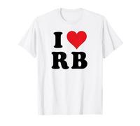 I Heart RB Initials I Love R.B. First And Last Name R B T-Shirt