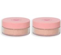 I Heart Revolution Loose Baking Powder, Vitamin Infused with Skin-Loving Ingredients for a Soft, Airbrushed Finish, Vegan & Cruelty-Free, 30g, Strawberry (Pack of 2)