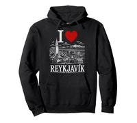 I Heart Reykjavik I Love Reykjavik Souvenir Pullover Hoodie