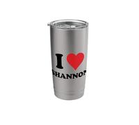 I Heart Shannon First Name I Love Personalized Stuff Stainless Steel Insulated Tumbler