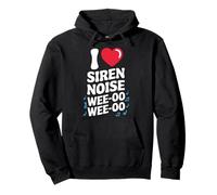 I Heart Siren Noise Paramedic Shirt for First Responders Pullover Hoodie