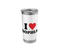 I Heart Sophia First Name I Love Personalized Stuff Stainless Steel Insulated Tumbler
