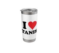 I Heart Tanis First Name I Love Personalized Stuff Stainless Steel Insulated Tumbler