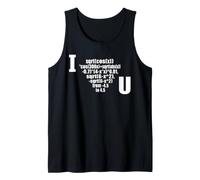I Heart U Math Equation STEM Nerdy Valentine Tank Top