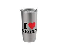 I Heart Violet First Name I Love Personalized Stuff Stainless Steel Insulated Tumbler