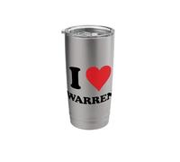 I Heart Warren First Name I Love Personalized Stuff Stainless Steel Insulated Tumbler