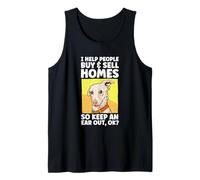I Help Buy & Sell Homes Real Estate Agent Dog Lover Tank Top