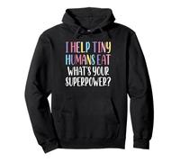 I Help Tiny Humans Eat Breastfeeding Lactation Pullover Hoodie