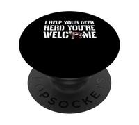 I Help Your Deer Herd Youre Welcome Coyote Hunting PopSockets Adhesive PopGrip