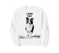I Herd That Funny Border Collie Dog Lover Sweatshirt