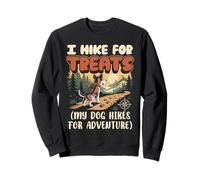 I Hike For Treats My Dog Hikes For Adventure Dog Hiking Sweatshirt