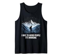 I Hike to Avoid People Its Working Funny Hiking Introvert Tank Top