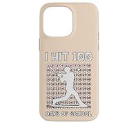I Hit 100 Days Of School Baseball Player 100th Day Boys Kids Case for iPhone 14 Pro Max