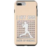I Hit 100 Days Of School Baseball Player 100th Day Boys Kids Case for iPhone 7 Plus/8 Plus