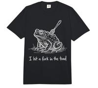 I hit a Fork in the Toad Funny Frog Meme Comfort Colors Adult Heavyweight T-Shirt