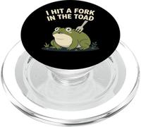 I hit a fork in the toad Funny Frog Meme PopSockets PopGrip for MagSafe