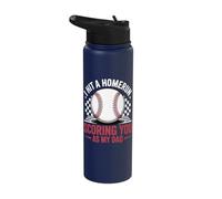 I Hit A Homerun Scoring You As My Dad Stainless Steel Insulated Water Bottle