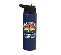 I Hit A Homerun Scoring You As My Dad Stainless Steel Insulated Water Bottle