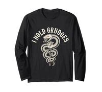 I Hold Grudges Sarcastic Personality Petty Attitude - Long Sleeve T-Shirt