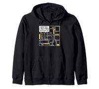 I Hope This Email Finds You Before I Do Cat Humor Meme Zip Hoodie