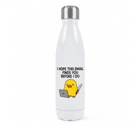 I Hope This Email Finds You Before I Do Duck Double Wall Water Bottle