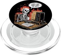 I Hope This Email Finds You Well Dark Office Humor Skeleton PopSockets PopGrip for MagSafe