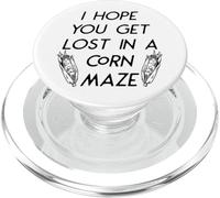 I Hope You Get Lost In A Corn Maze Fall Halloween Funny PopSockets PopGrip for MagSafe