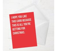 I Hope You Like This Card Greetings Card - Standard Card