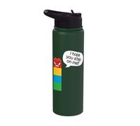 I Hope You Step On Me Funny Block Building Brick Builder Stainless Steel Insulated Water Bottle