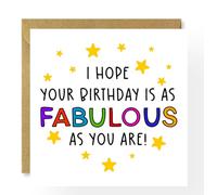 I Hope Your Birthday is as Fabulous as You Are, Card for Daughter, for Son, for Niece, for Nephew, Friend Birthday Card, You Are Fab Birthday Card