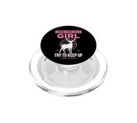 I Hunt Like a Girl Try to Keep Up Girl Funny Rustic Hunting PopSockets PopGrip for MagSafe
