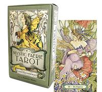 I.I.J Tarot Cards, Mystic Faerie Tarot Deck Weighted Edition, 78 Cards, Tarot Divination, Japanese Instruction Manual Included, Authentic Product