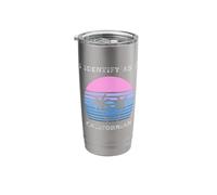I Identify As A Californian Sunset Palm Trees Love CA Stainless Steel Insulated Tumbler