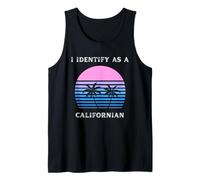 I Identify As A Californian Sunset Palm Trees Love CA Tank Top
