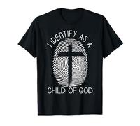 I Identify As A Child of The God Christians Cross Religious T-Shirt