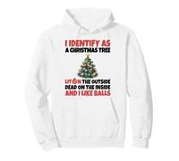 I Identify As A Christmas Tree Lit On The Outside Pullover Hoodie