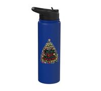 I Identify As A Christmas Tree Lit On The Outside Sarcastic Stainless Steel Insulated Water Bottle