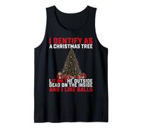 I Identify As A Christmas Tree Lit On The Outside Tee Tank Top