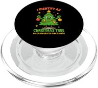 I Identify As A Christmas Tree Lit On The Outside The Inside PopSockets PopGrip for MagSafe