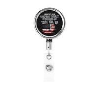 I Identify As A Conspiracy Theorist Pronouns are Told You So Retractable Badge Holder Reel Clip Id Card Holder forNurse Student Office Worker