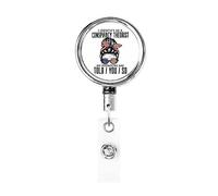 I Identify As A Conspiracy Theorist Pronouns are Told You So Retractable Badge Holder Reel Clip Id Card Holder forNurse Student Office Worker