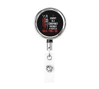 I Identify As A Conspiracy Theorist Pronouns are Told You So Retractable Badge Holder Reel Clip Id Card Holder forNurse Student Office Worker