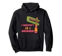 I Identify As A Grogger Happy Purim Costume Party Pullover Hoodie