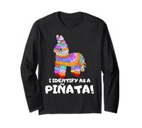 I Identify as a Pinata Cinco De Mayo Costume Fiesta Party Long Sleeve T-Shirt