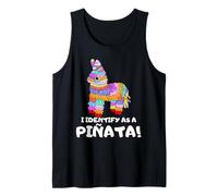I Identify as a Pinata Cinco De Mayo Costume Fiesta Party Tank Top