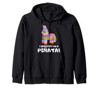 I identify as a Pinata Cinco De Mayo Costume Fiesta Party Zip Hoodie