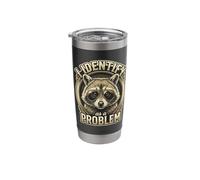I Identify As A Problem Funny Raccoon Lover Stainless Steel Insulated Tumbler