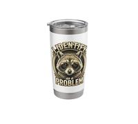 I Identify As A Problem Funny Raccoon Lover Stainless Steel Insulated Tumbler