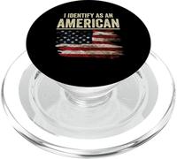 i Identify As An American Flag 4th July Independence Day PopSockets PopGrip for MagSafe